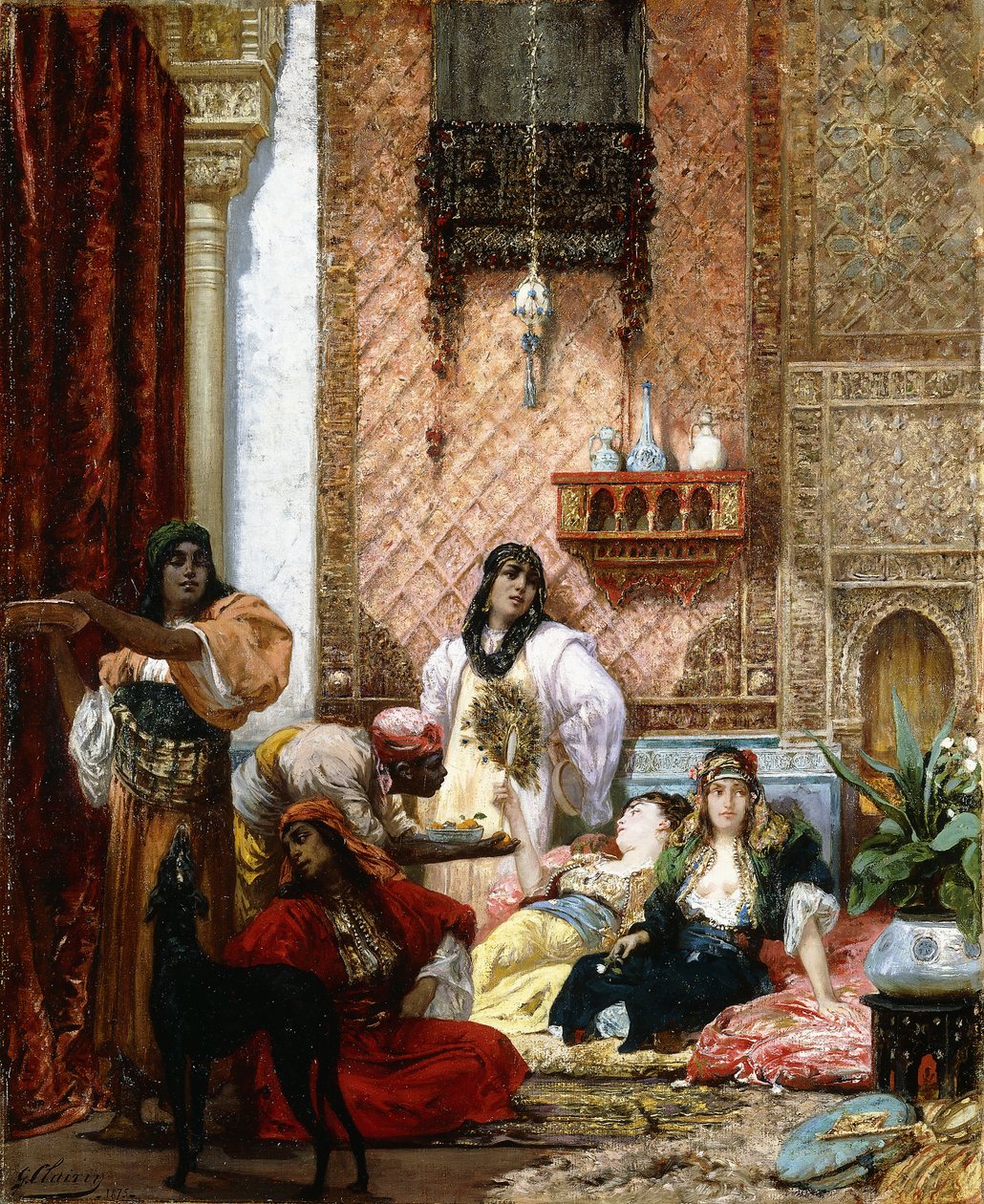 A szultán kedvencei, 1875 alkotó: Georges Clairin