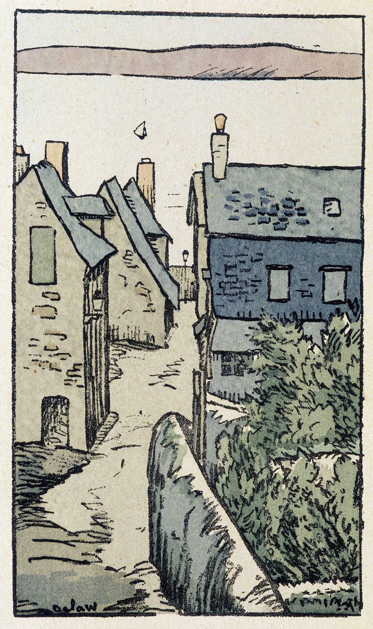 Honfleur – Georges Delaw „” Franciaország útjain” című művében alkotó: Georges Delaw