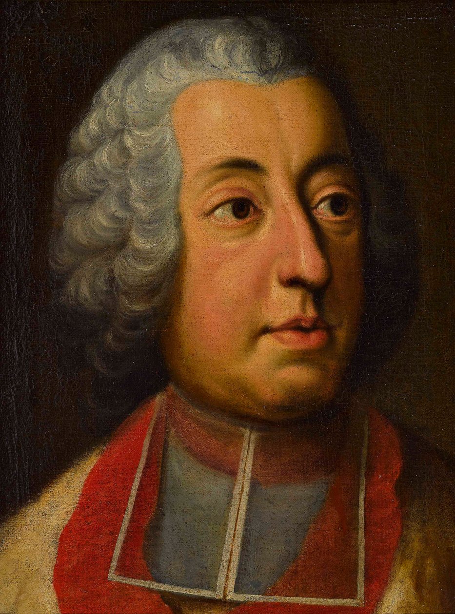 Johann Theodor bajor bíboros (1703-1763) – George Desmarees (1697-1776). Olaj, vászon Méret: 44x33 cm Magángyűjtemény alkotó: Georges Desmarées
