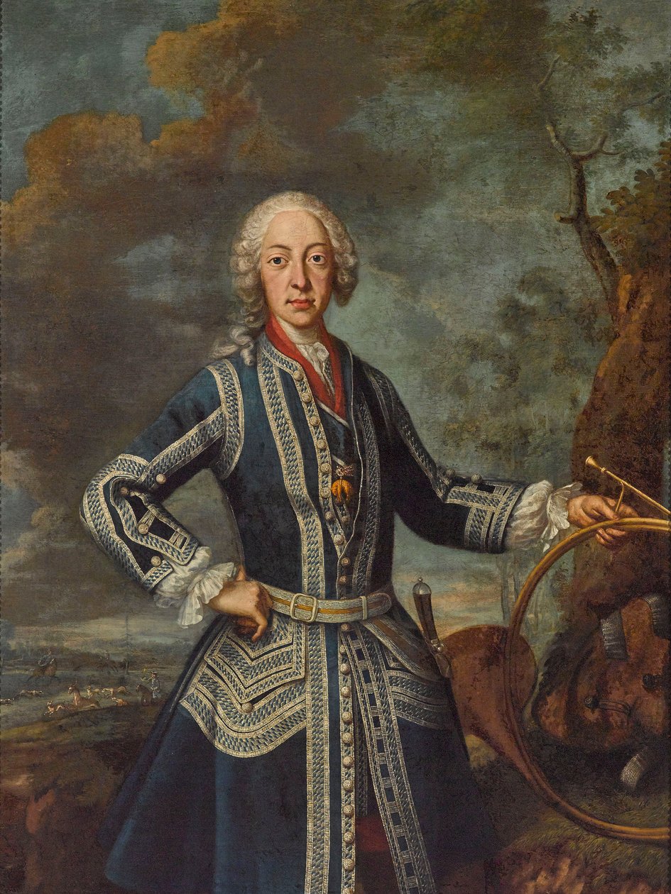 Maximilian III József vadászruhában (olaj, vászon) alkotó: Georges Desmarées