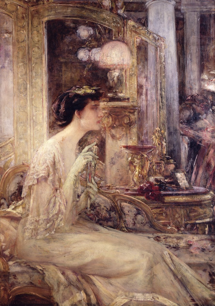 Mademoiselle B (olaj, vászon) alkotó: Georges Desvallieres