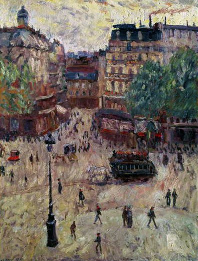 Egy tér Párizsban, 1907 alkotó: Georges Dufrenoy
