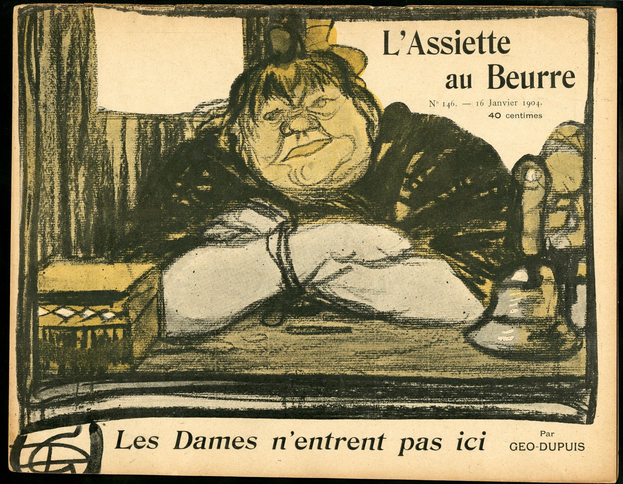 „” „L’Assiette au Beurre”” borítója, 146. szám, szatirikus színű alkotó: Georges Dupuis