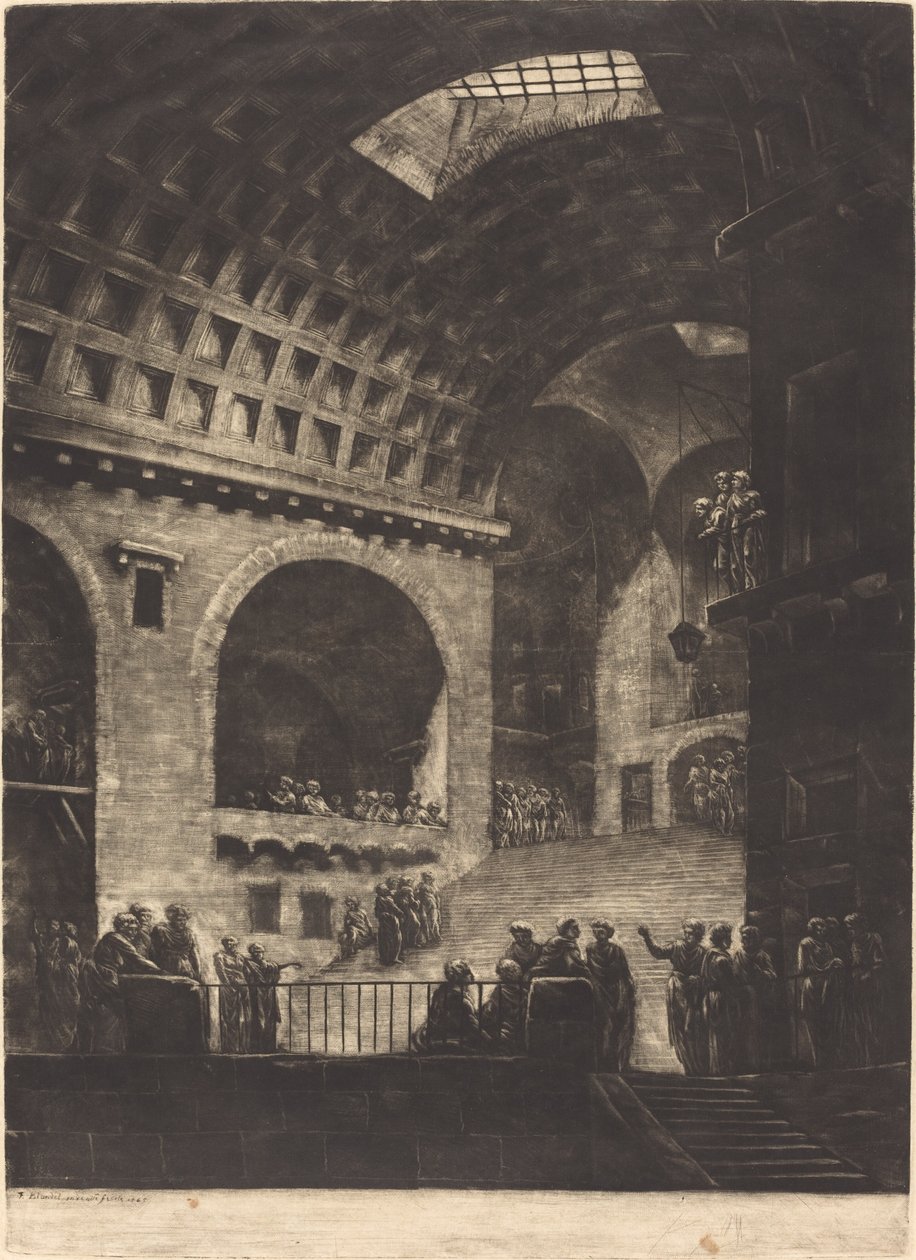 Kilátás egy börtönre alkotó: Georges François Blondel