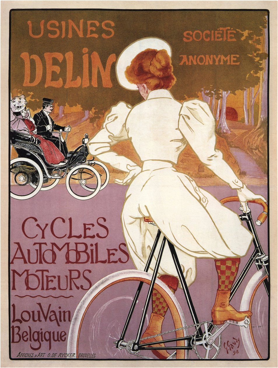 Delin Auto Cycles motorok, 1898 alkotó: Georges Gaudy