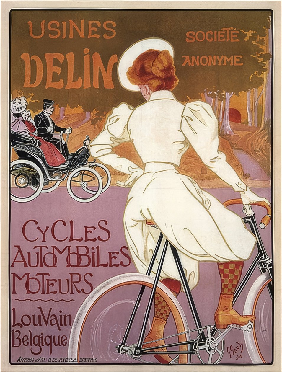 Delin Cycles Automobiles Moteurs. 1898 alkotó: Georges Gaudy