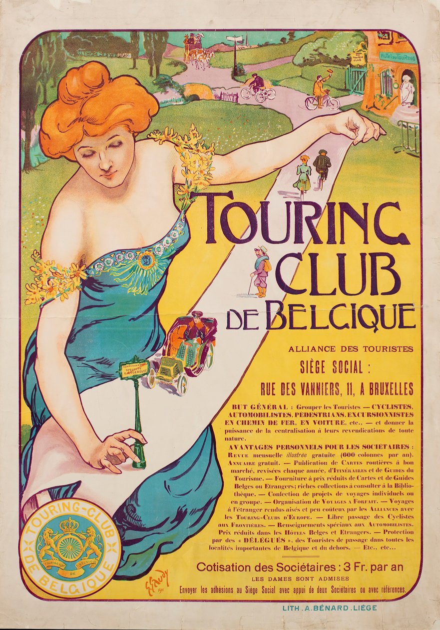 Belgiumi Touring Club, 1901. alkotó: Georges Gaudy