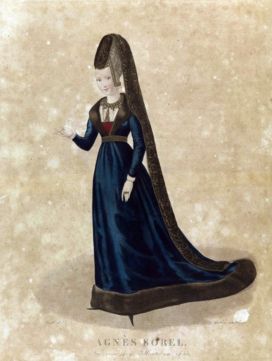 Agnes Sorel, 18. század vége (litográfia) alkotó: Georges Jacques Gatine