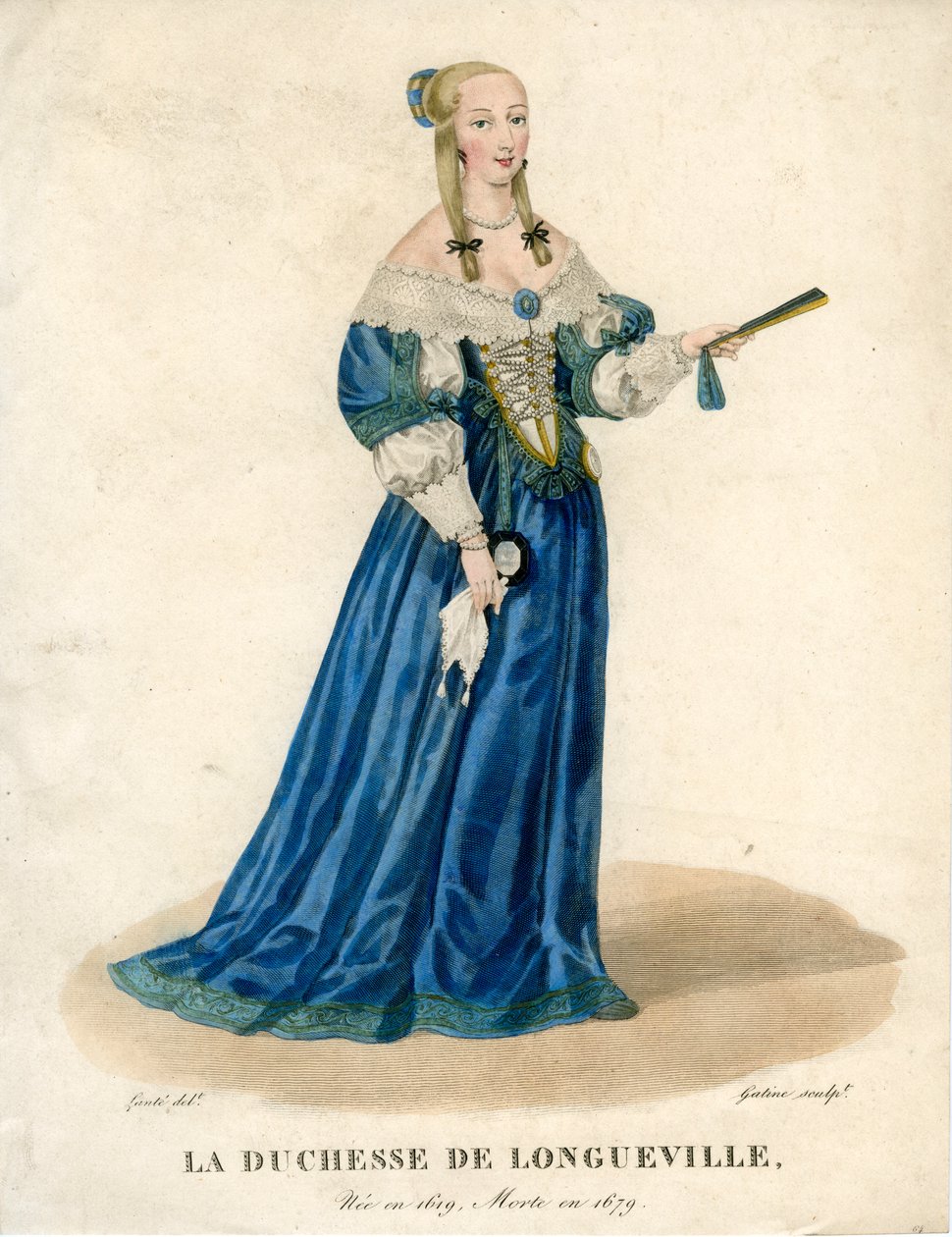 Anne Genevieve Bourbon-Conde-ból, Longueville hercegnője, Anne de Bretagne, 19. század eleje. alkotó: Georges Jacques Gatine