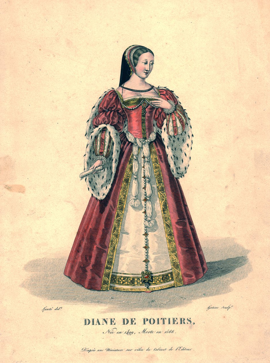 Diane de Poitiers, 19. század eleje. alkotó: Georges Jacques Gatine