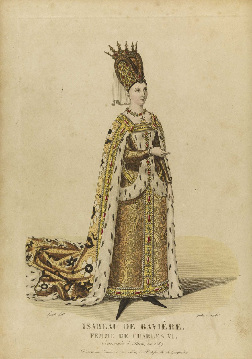Isabeau de Baviere, Franciaország királynője (Isabelle de Baviere, ou de Wittelsbach Ingolstadt alkotó: Georges Jacques Gatine