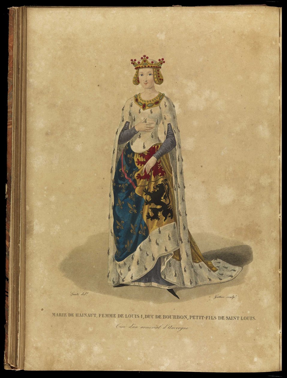 Avesnes-i Mária 1280-1354, 18. század vége. alkotó: Georges Jacques Gatine
