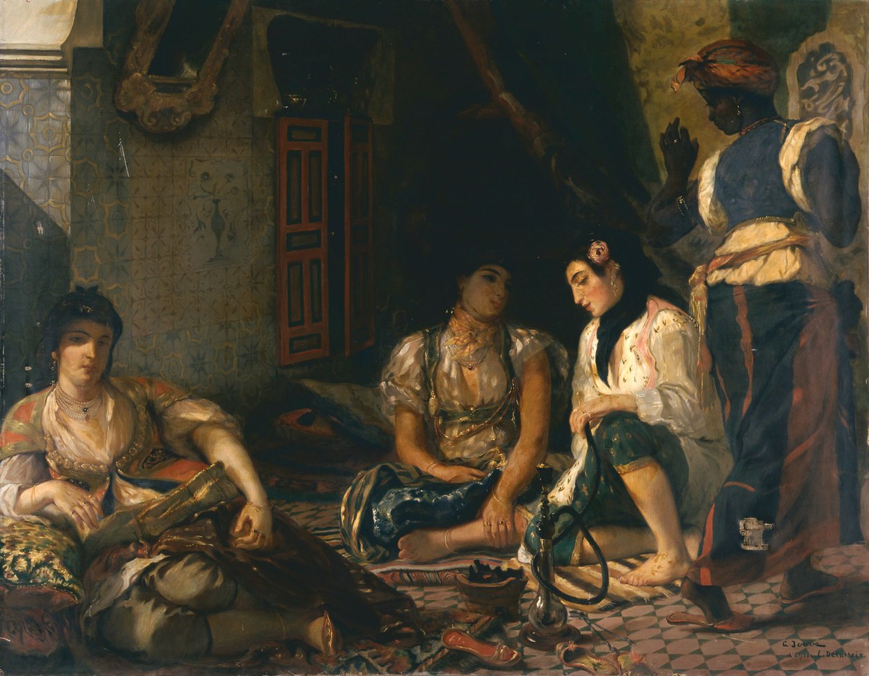 Algériai jelenet, algíri nők alkotó: Georges Jouve