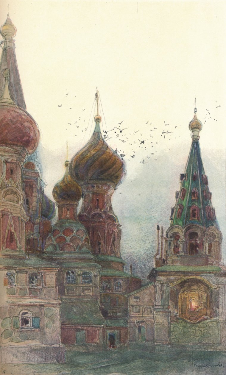 Vaszilij Blazsenni templom, Moszkva, 1900, 1905 alkotó: Georges Kossiakoff