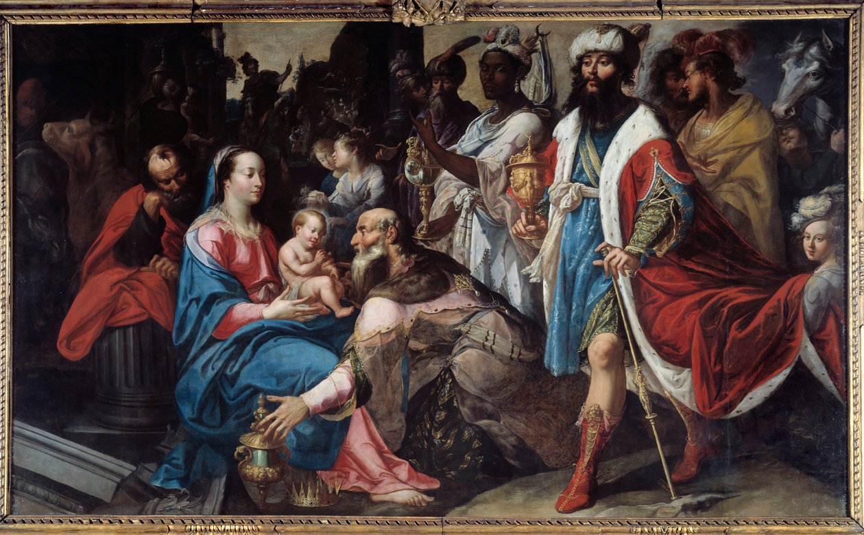 A mágusok imádása. Georges Lallemand festménye (1575-1635) alkotó: Georges Lallemand