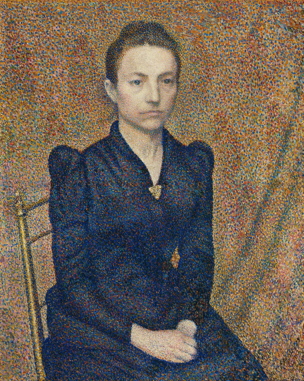 A művésznővér portréja, 1891. alkotó: Georges Lemmen