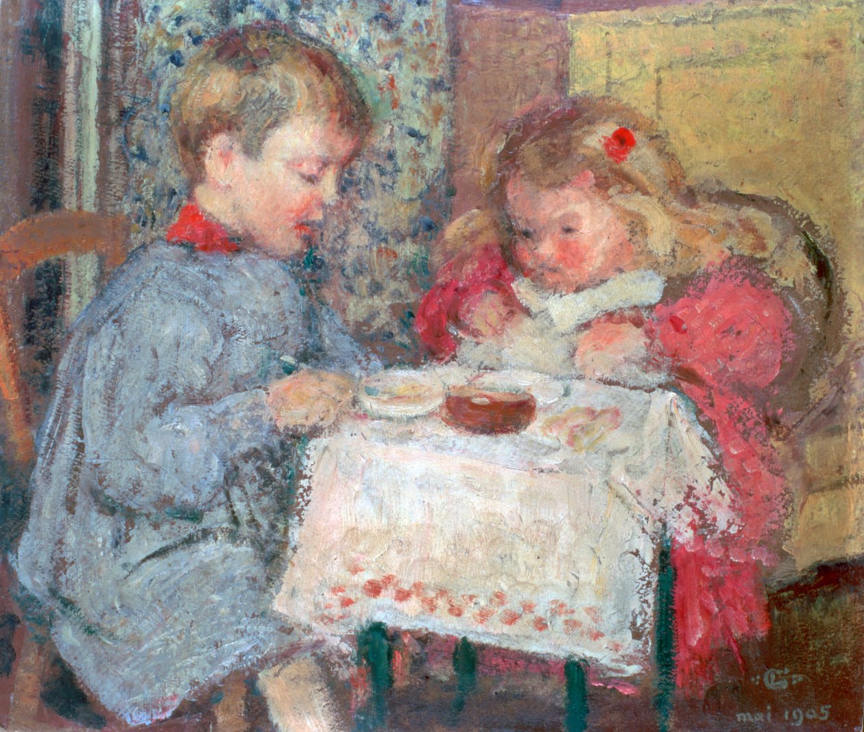 A Dolls Dinner Party, 1905 alkotó: Georges Lemmen