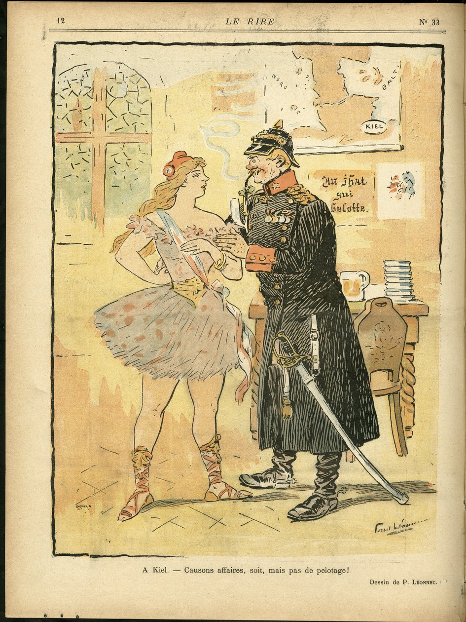 Georges Leonnec (1881-1940) illusztrációja a Le Rire-ben alkotó: Georges Leonnec