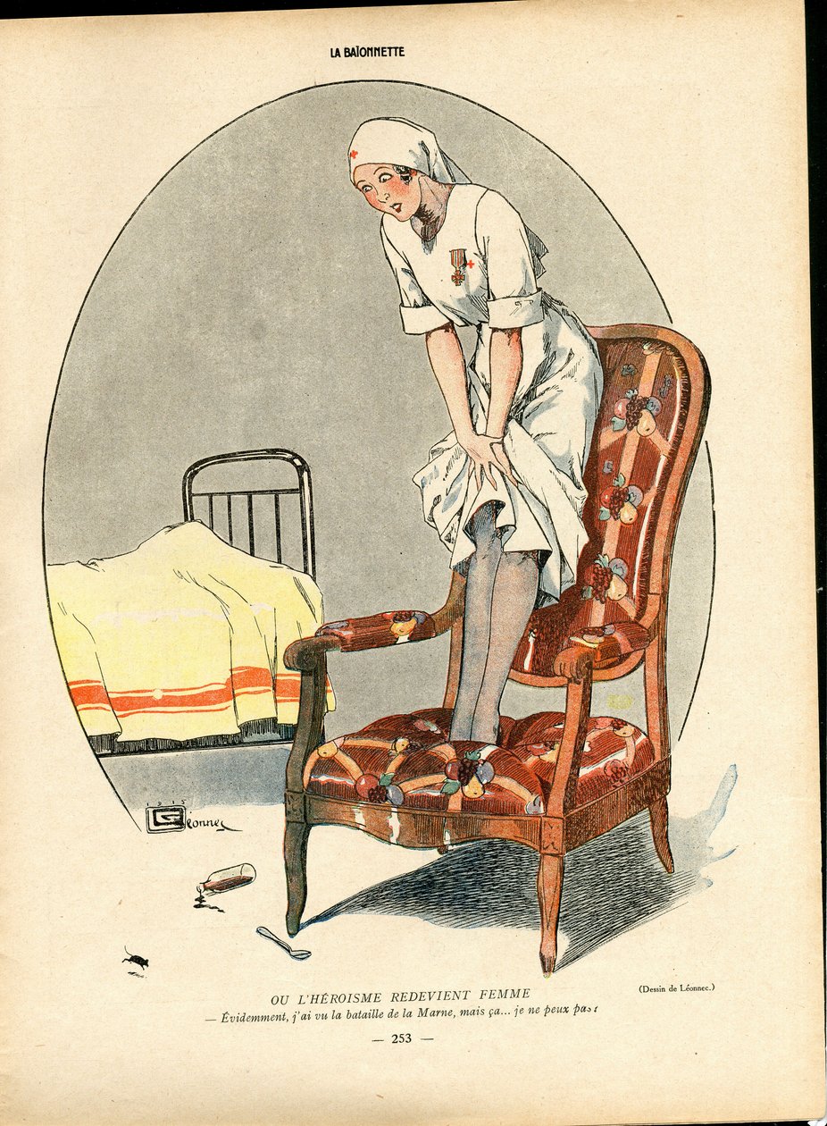 La Baionnette, színes szatíra alkotó: Georges Leonnec