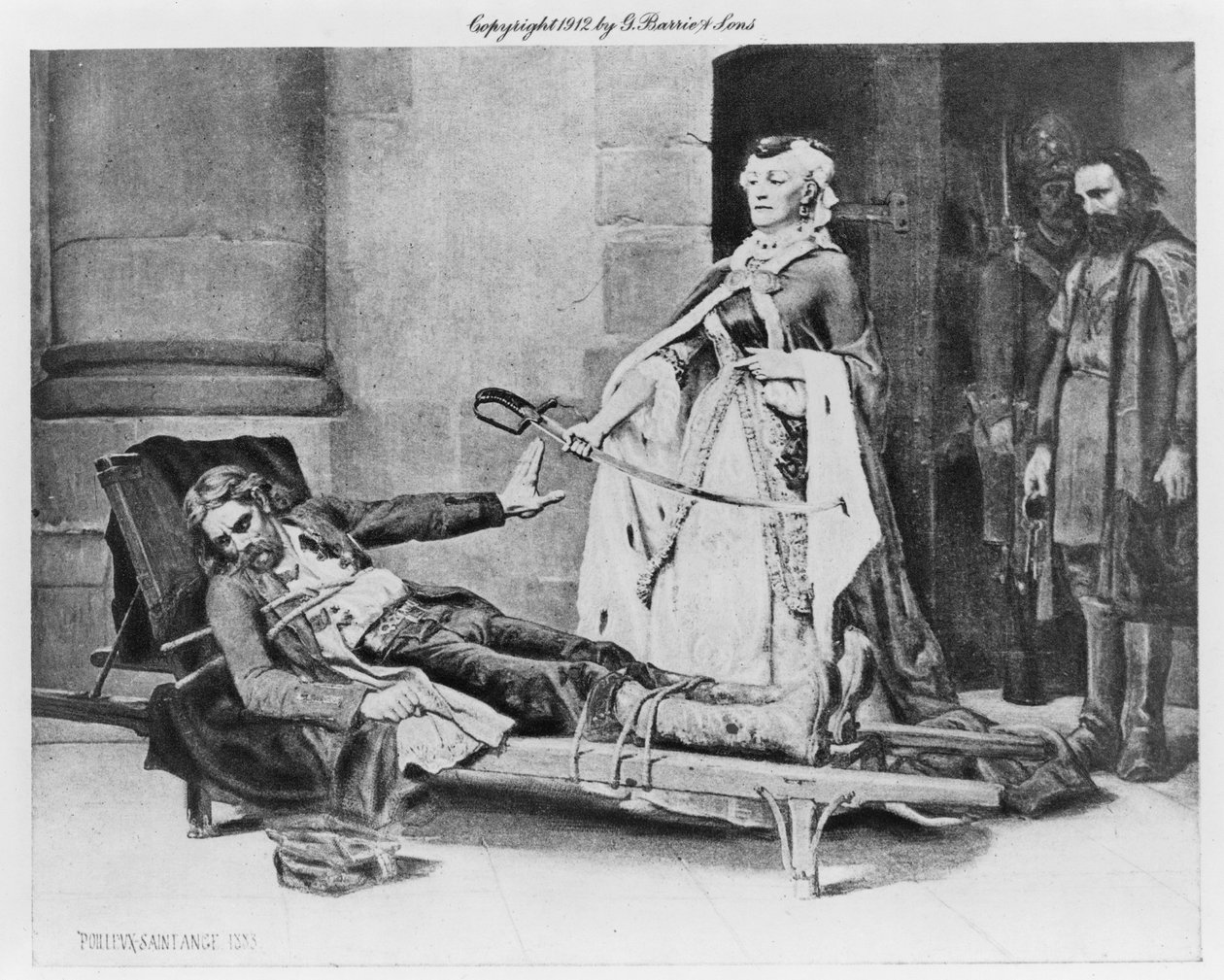 Tadeusz Kosciuszko megtagadta a II. Katalin által felajánlott kardot, 1883 alkotó: Georges Louis Poilleux Saint Ange