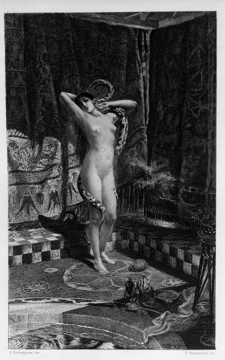 Salammbo, Hamilcar Barca (vagy Barcas) lánya Illusztráció: Georges Antoine Rochegrosse (1859-1938) Gustave Flaubert „Salammbo” című regényéhez, amely az első pun háború idején (i.e. 246-241) folyó zsoldosháborút veszi keretként ) között a római alkotó: Georges Marie Rochegrosse