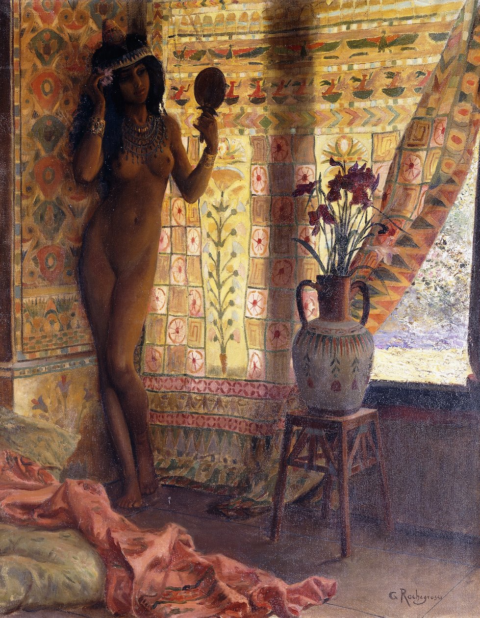 A tükör; Le Miroir, alkotó: Georges Marie Rochegrosse