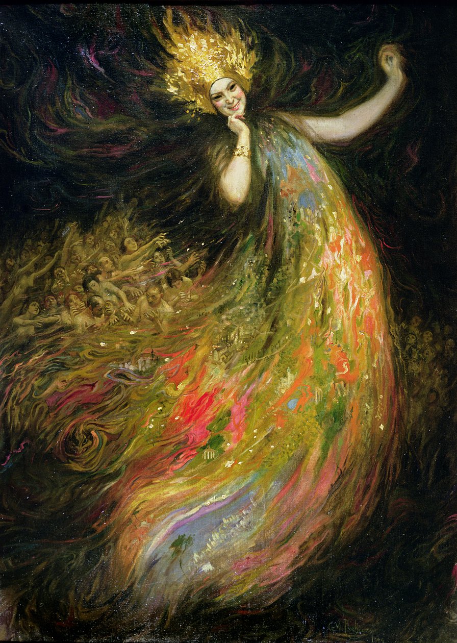 A maják üldözése, 1924 alkotó: Georges Marie Rochegrosse