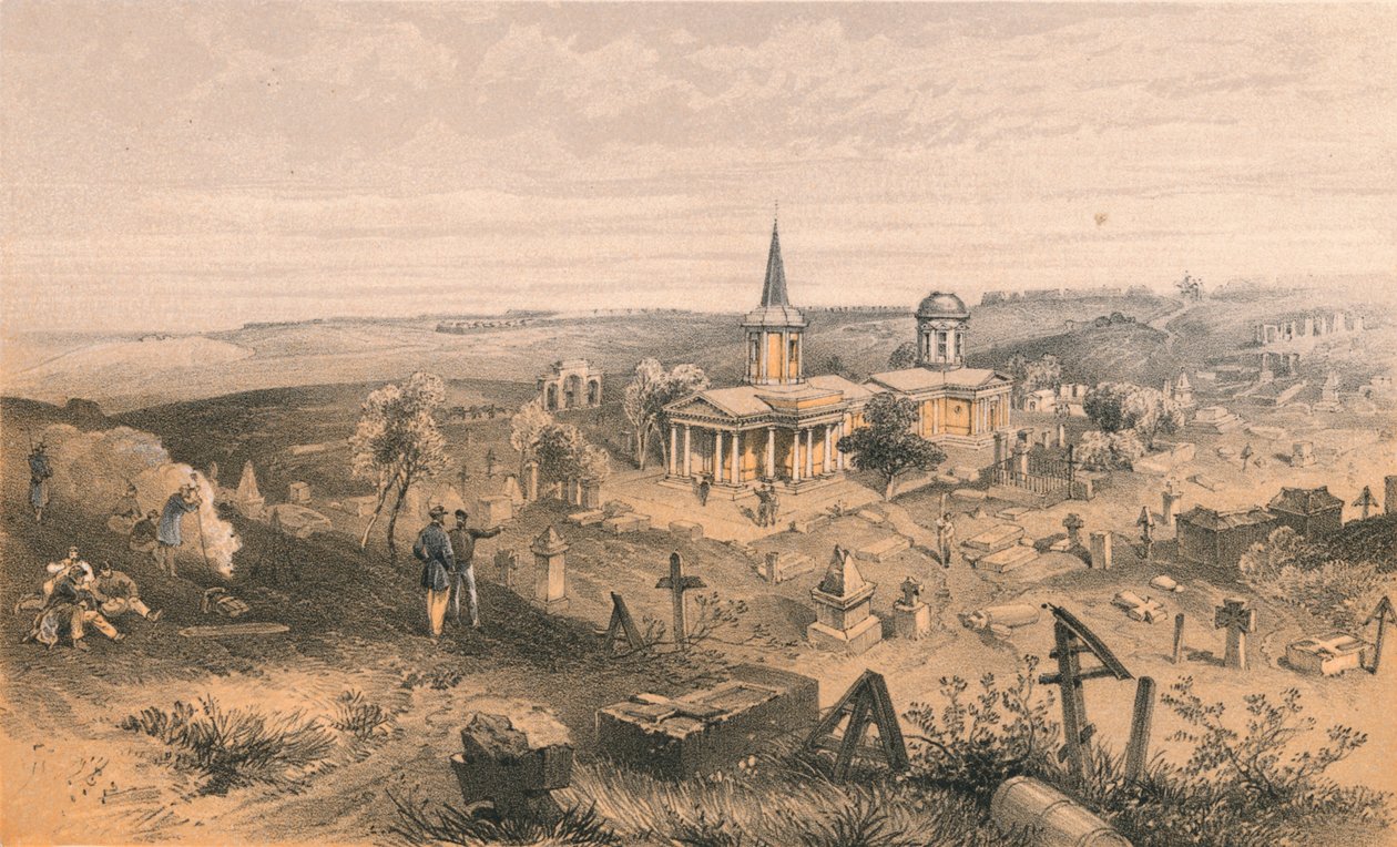 Karantén temető és templom francia akkumulátorral, 1856. 50. sz alkotó: Georges McCulloch