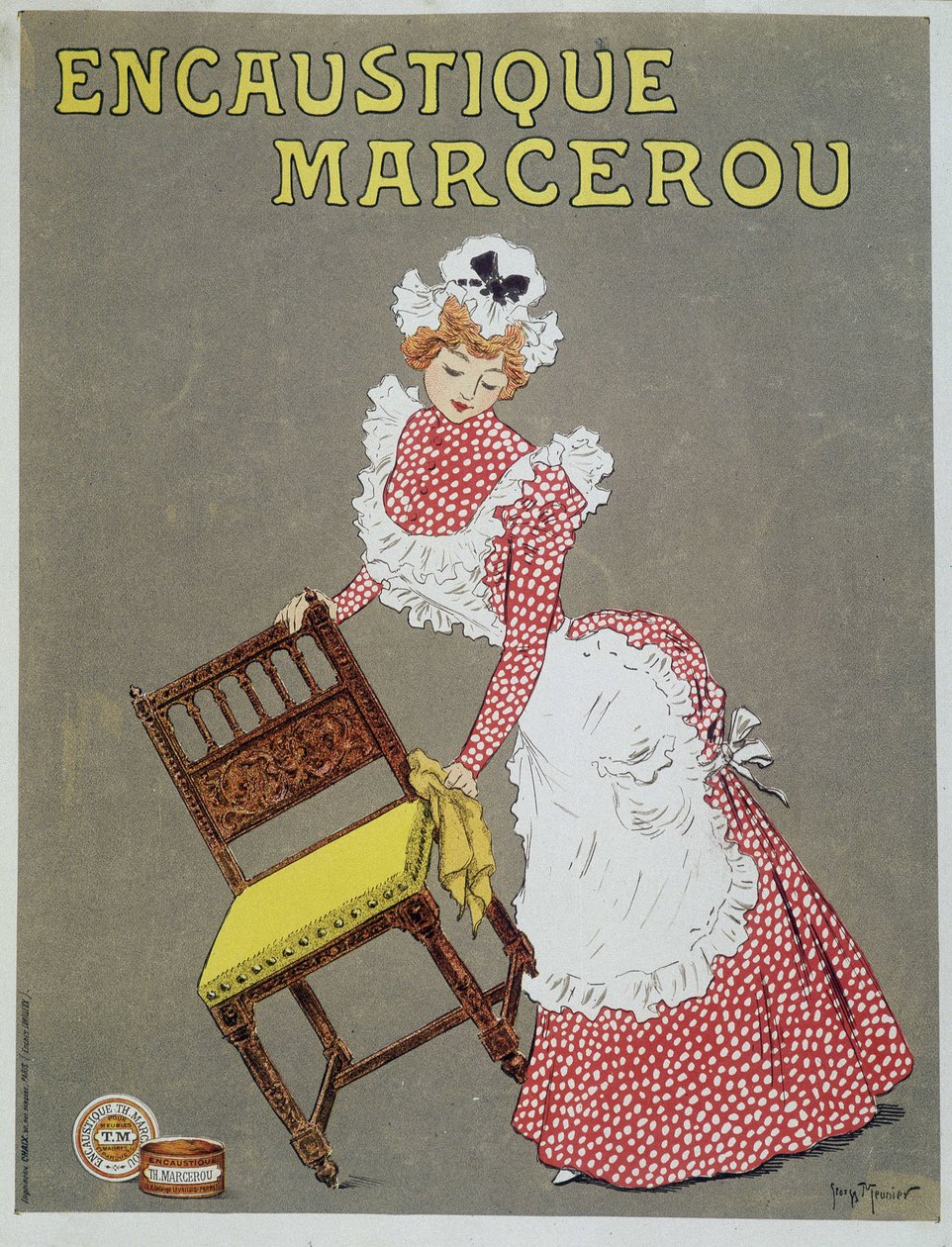 „Encaustic Marcerou” faviasz reklámja alkotó: Georges Meunier