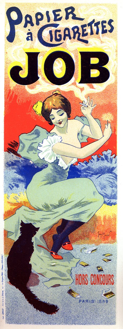 Állás cigarettapapír. Poszter: Georges Meunier alkotó: Georges Meunier