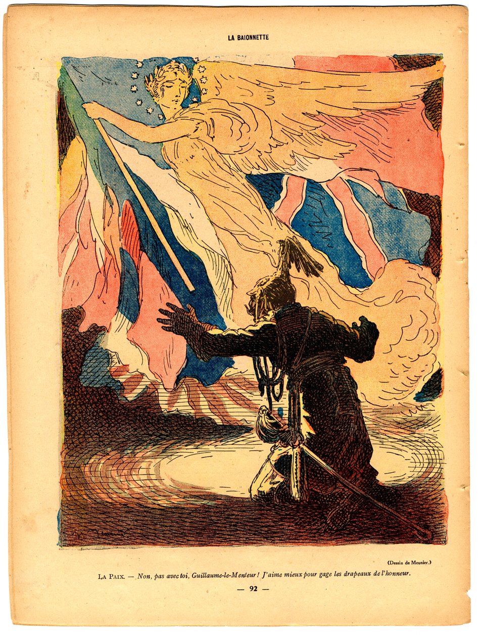 A bajonett, színekben szatirikus alkotó: Georges Meunier