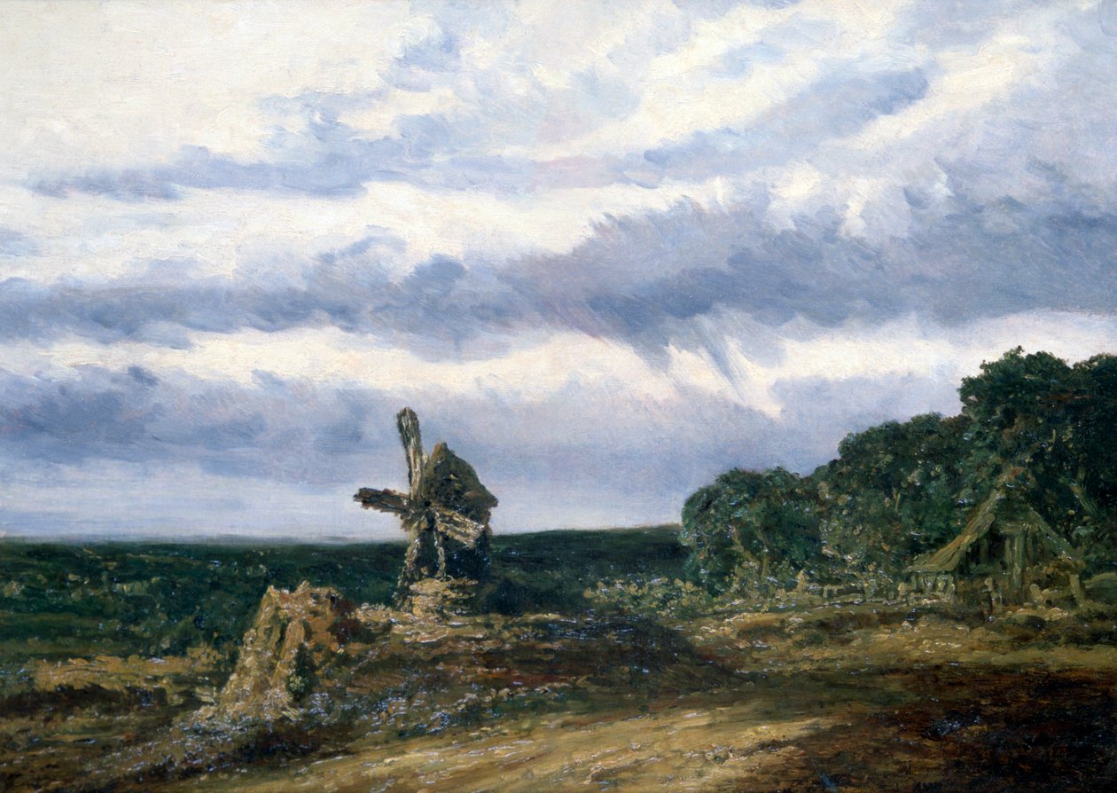 Táj malommal, c1783-1843 alkotó: Georges Michel