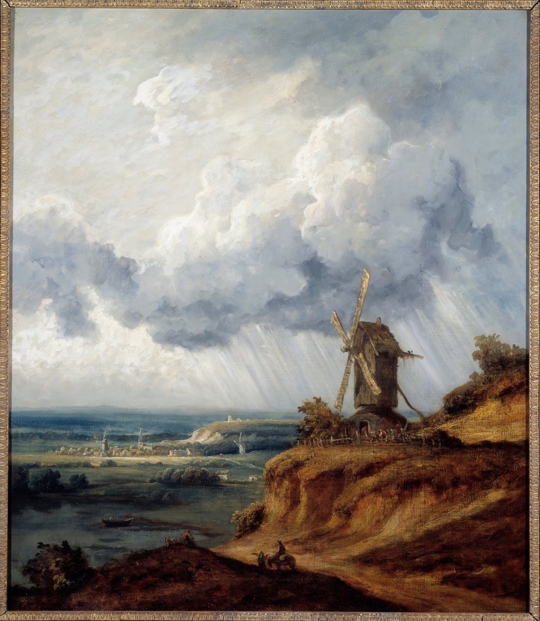 Argenteuil malom. Georges Michel (1763-1843) festménye alkotó: Georges Michel