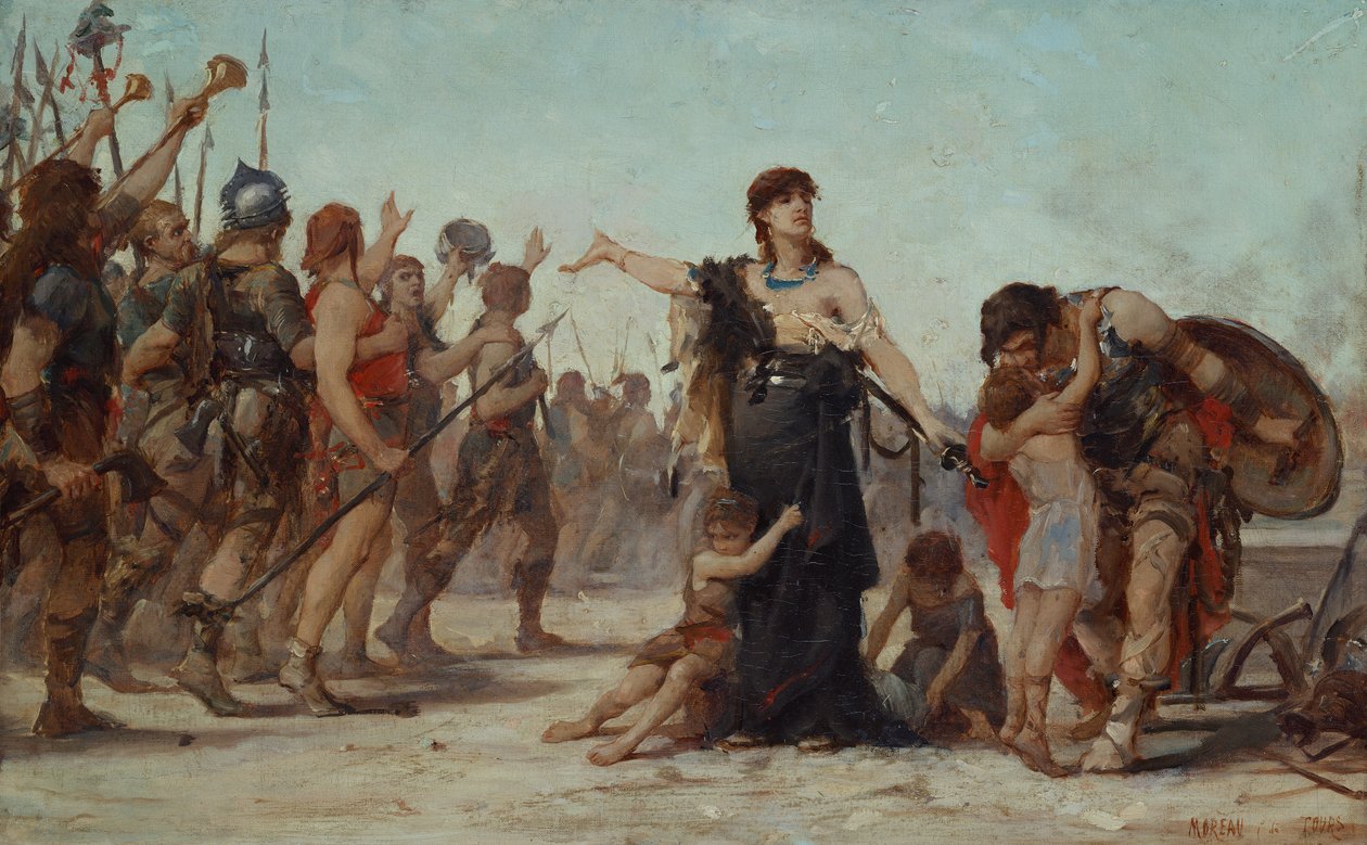 Áldozat a hazának, 1879 alkotó: Georges Moreau de Tours