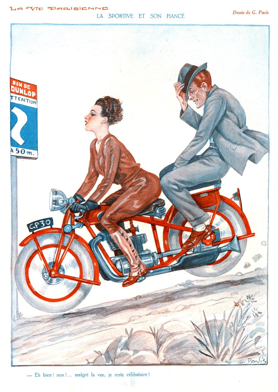 Illusztráció a La Vie Parisienne-ből alkotó: Georges Pavis