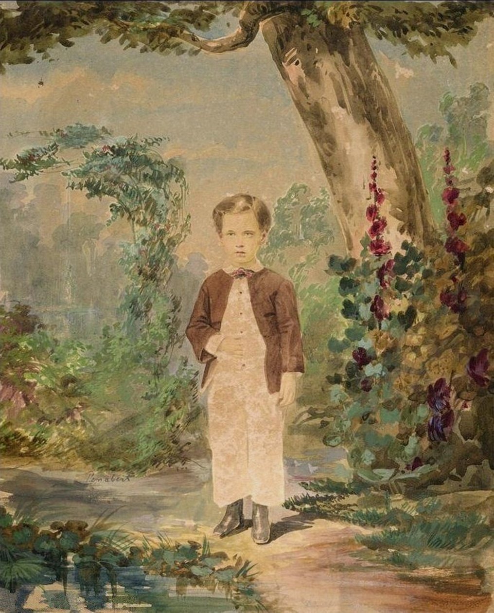 Georges Penabert akvarellje (1858) (A) alkotó: Georges Penabert