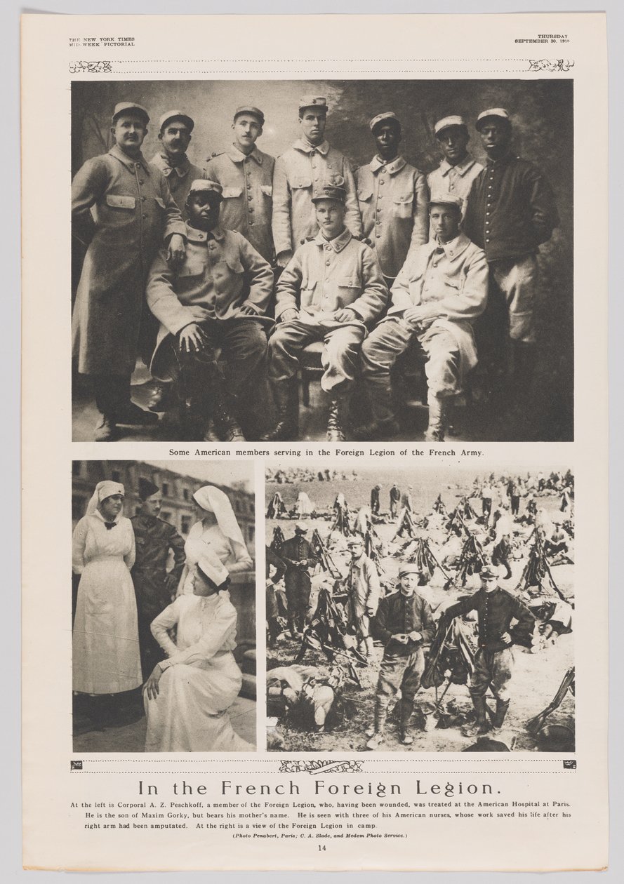 A francia idegenlégióban 1915. szeptember 30 alkotó: Georges Penabert
