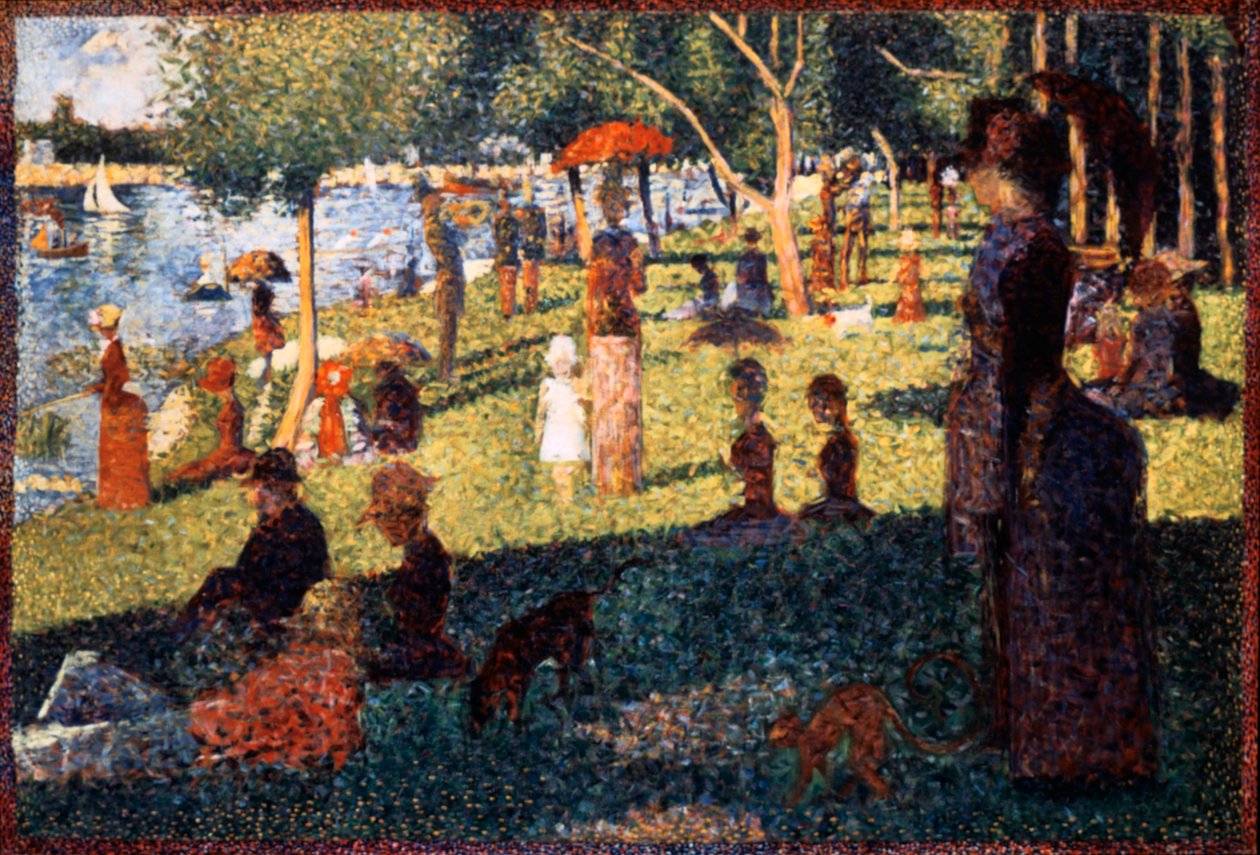 Vasárnap délután La Grande Jatte szigetén, 1884-1886 alkotó: Georges Pierre Seurat