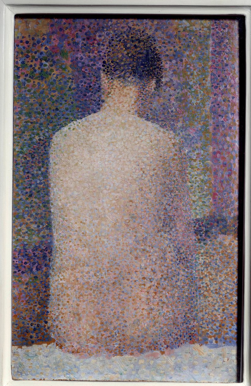 Georges Seurat (1859-1891) hátul fektető festménye 1887 V. 0,24x1,55 m Párizs, Muse d