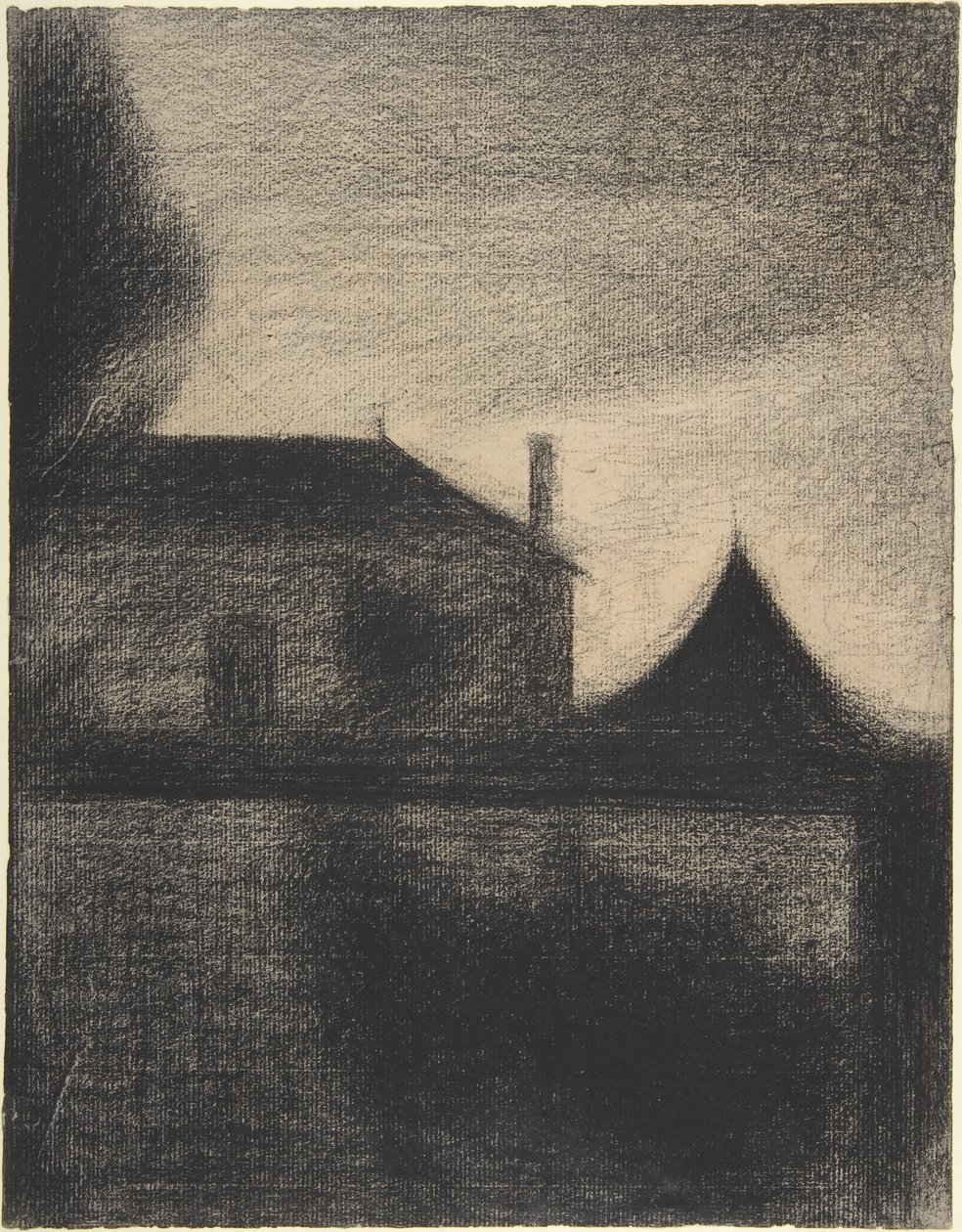 Ház alkonyatkor alkotó: Georges Pierre Seurat