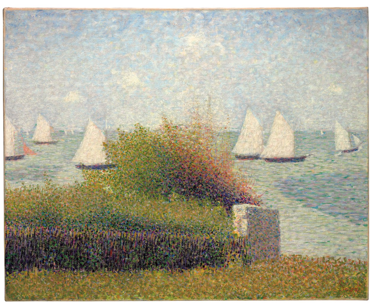Grandcamp kikötő alkotó: Georges Pierre Seurat