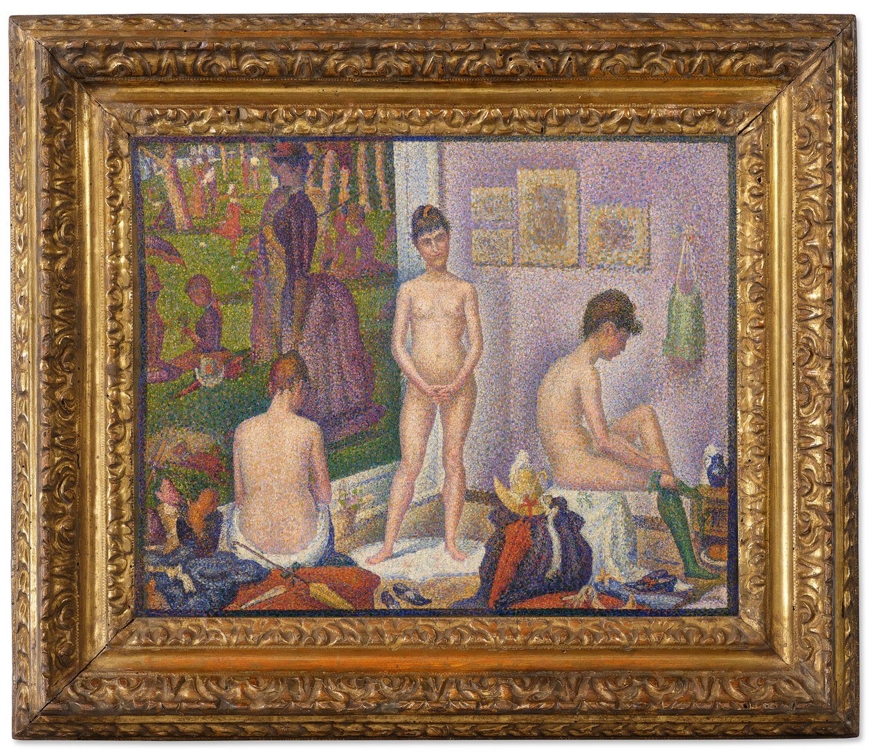 Les Poseuses, Ensemble (kis változat) alkotó: Georges Pierre Seurat
