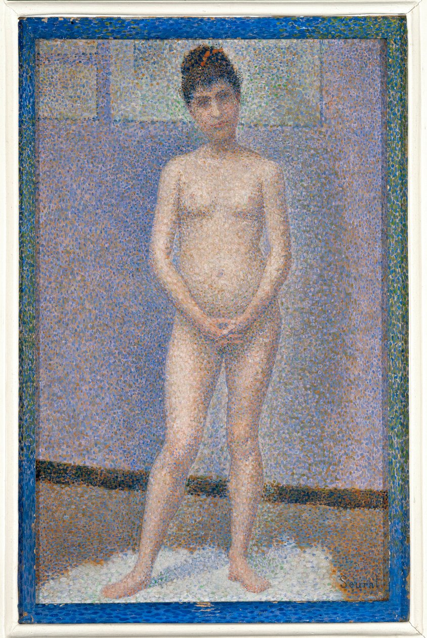 Modell, elölnézet (olaj, vászon) alkotó: Georges Pierre Seurat
