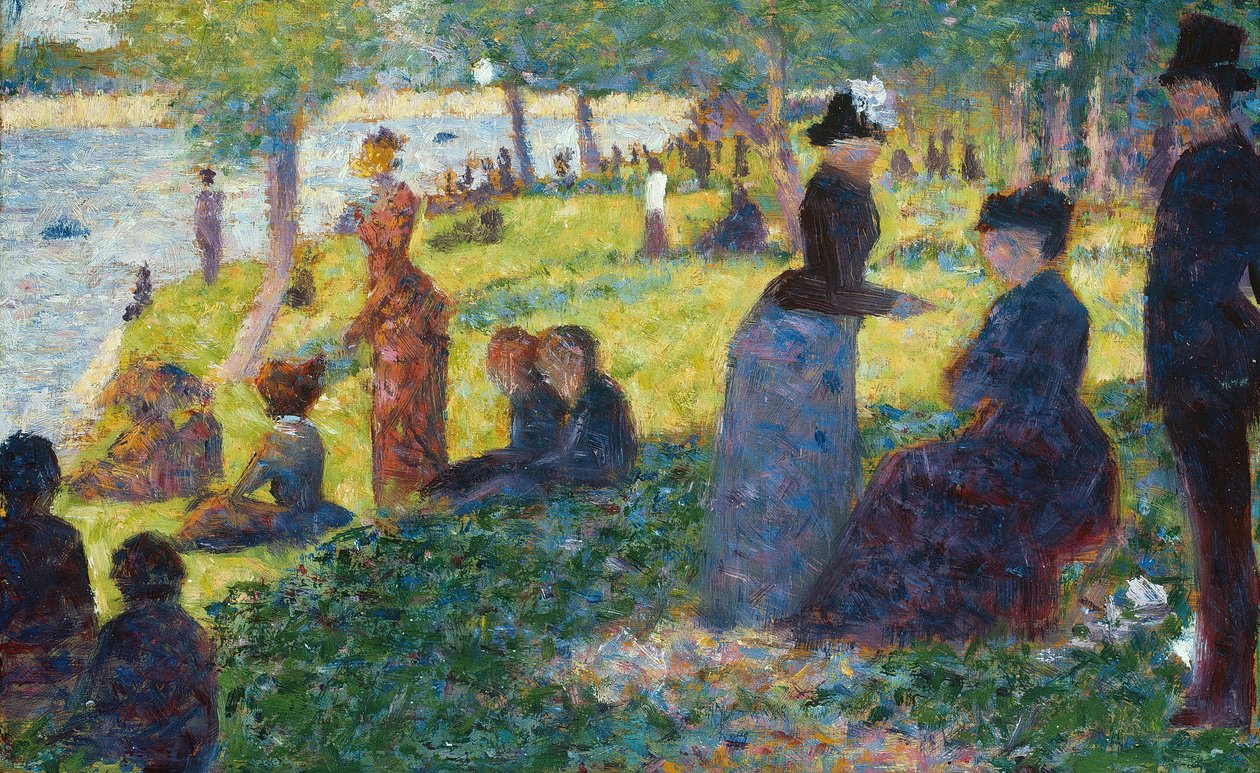 Olajvázlat a La Grande Jatte számára, 1884. alkotó: Georges Pierre Seurat