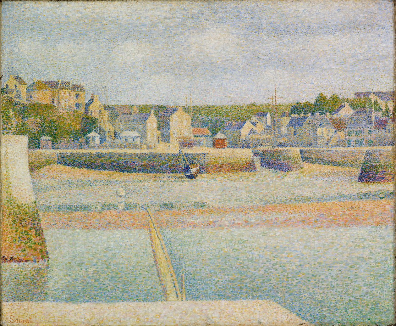 Port-en-Bessin: A külső kikötő (apály) alkotó: Georges Pierre Seurat