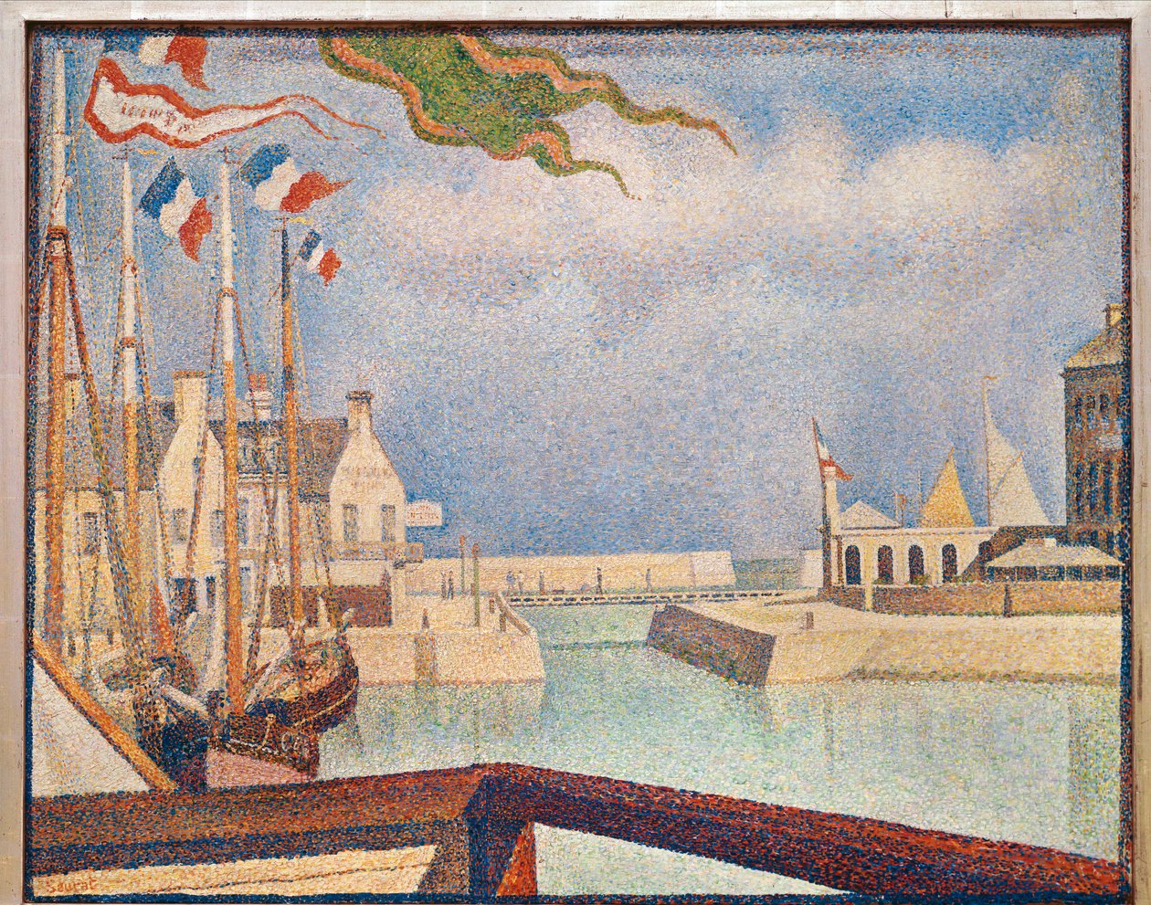 Port-en-Bessin, vasárnap (olaj, vászon) alkotó: Georges Pierre Seurat
