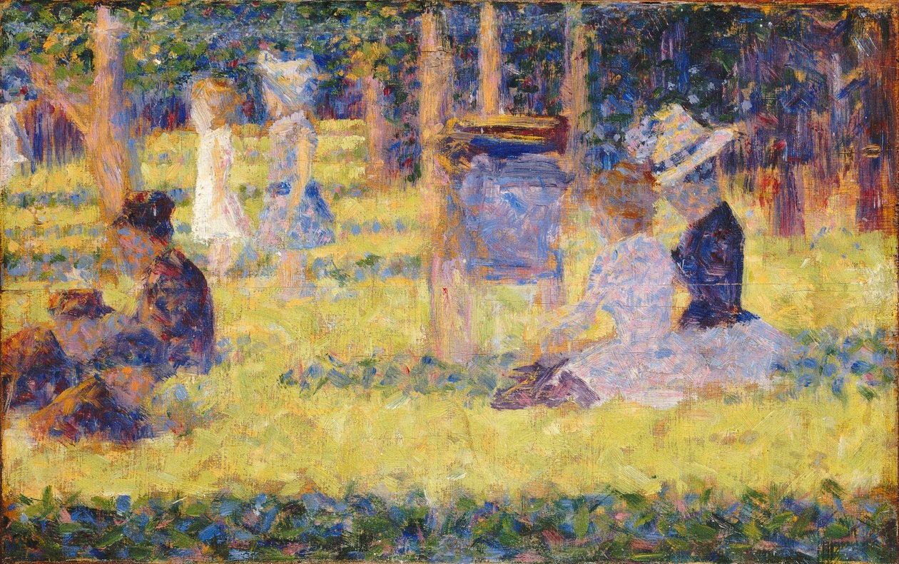Tanulmány a La Grande Jatte számára, 1884-1885. alkotó: Georges Pierre Seurat