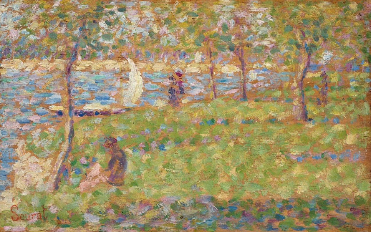 Tanulmány a La Grande Jatte számára, 18841885. alkotó: Georges Pierre Seurat