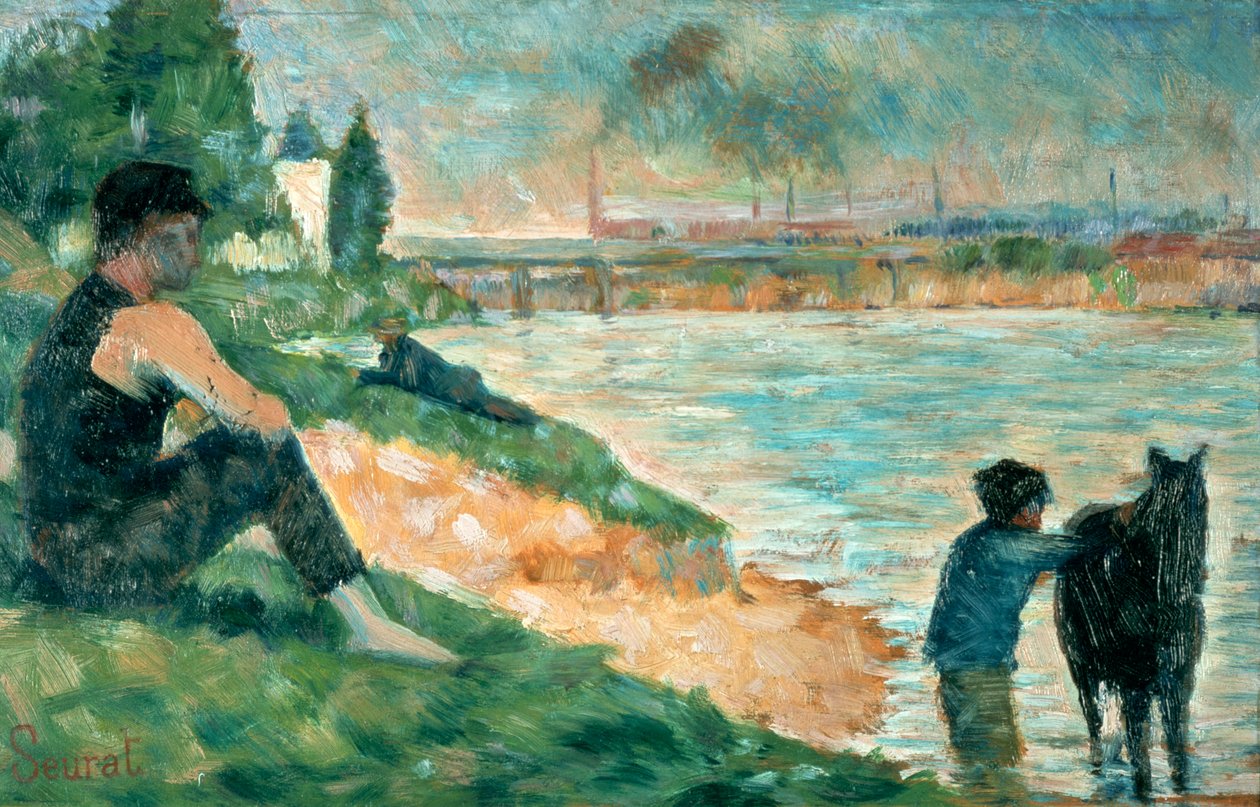 Study for A Bathe, 1883 alkotó: Georges Pierre Seurat