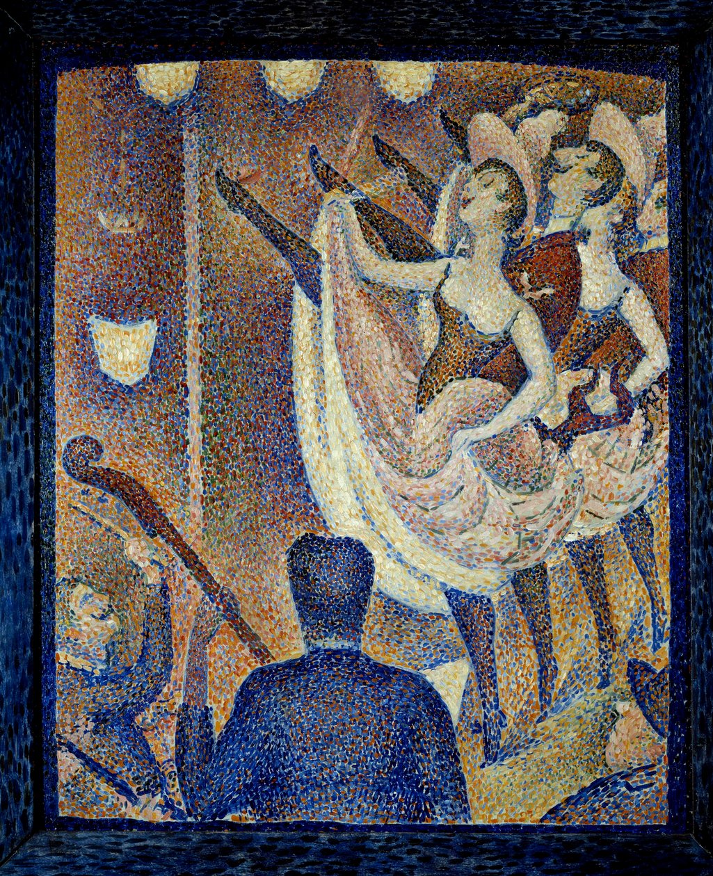 Tanuljon a Danceuses de chahut chahutnak, táncoljon egy botrányt, táncforma, amely a francia cancannal egy időben jelent meg, 1830 körül Montparnasse-ban. Georges Seurat (1859-1891) festménye, 1889 Buffalo. Albright Knox Művészeti Galéria – Le Chahut tanul alkotó: Georges Pierre Seurat